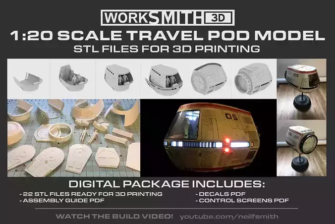 Star Trek TravelPod model kit 3D print model