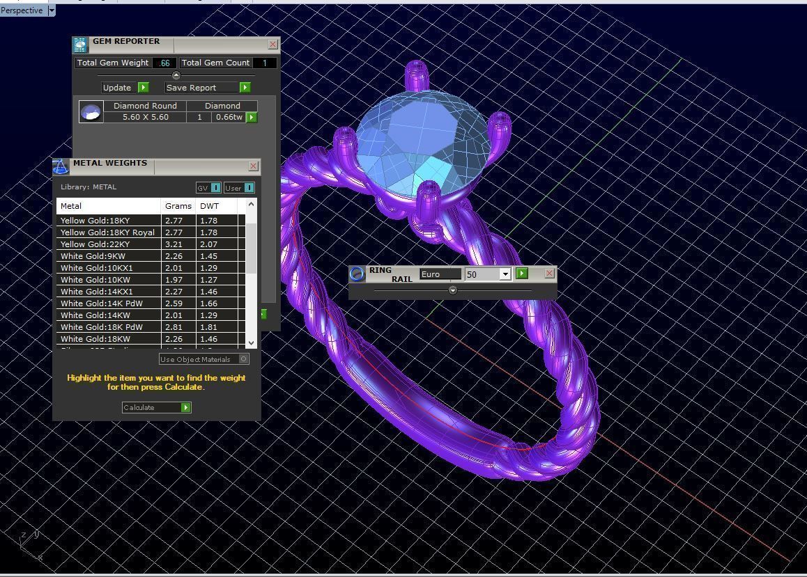 di021 diamond engagement ring with twist 3D print model_5