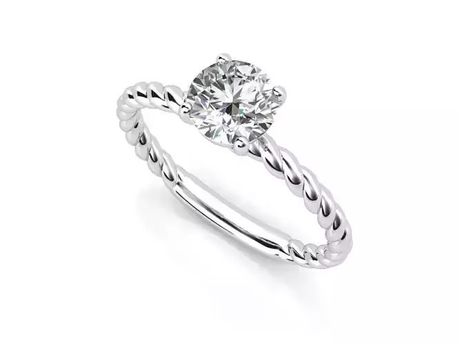 di021 diamond engagement ring with twist