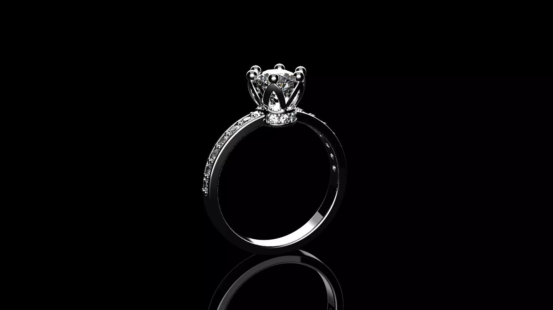 Ring Crown 3D print model_0