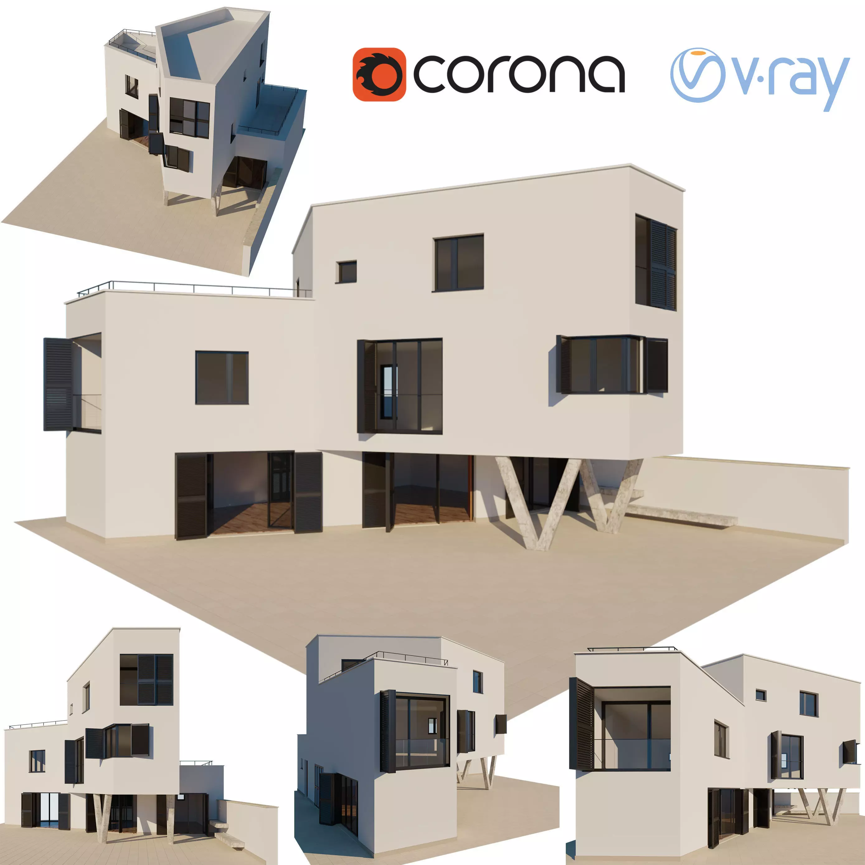 Palit house Free 3D model