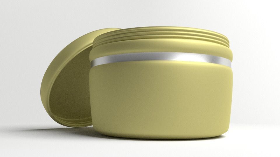 Cream Container 2 3D model_3