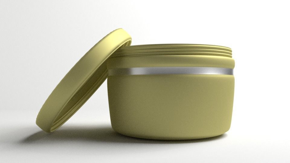 Cream Container 2 3D model_1