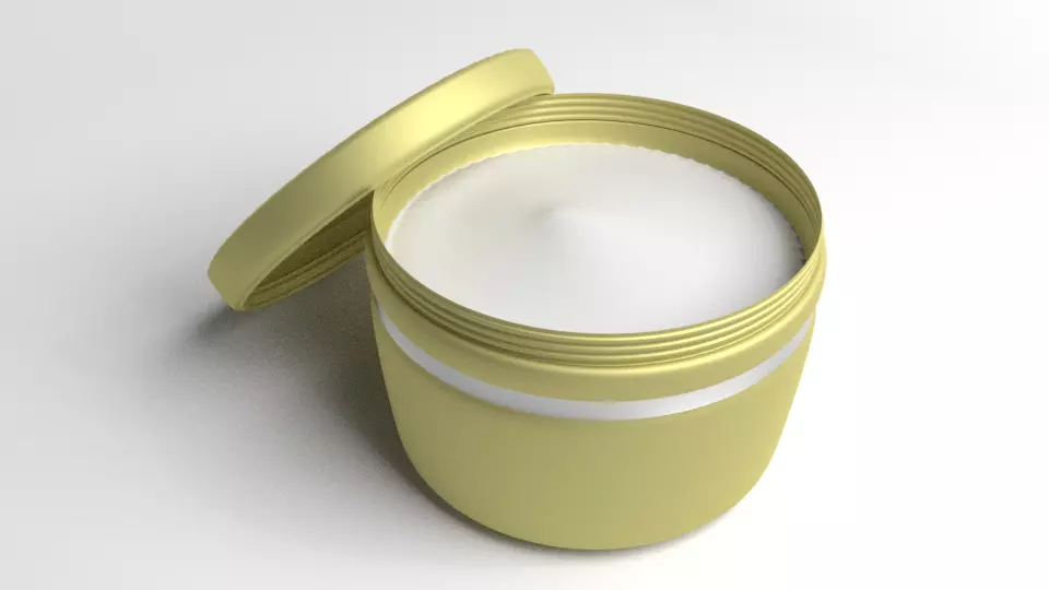 Cream Container 2 3D model_0