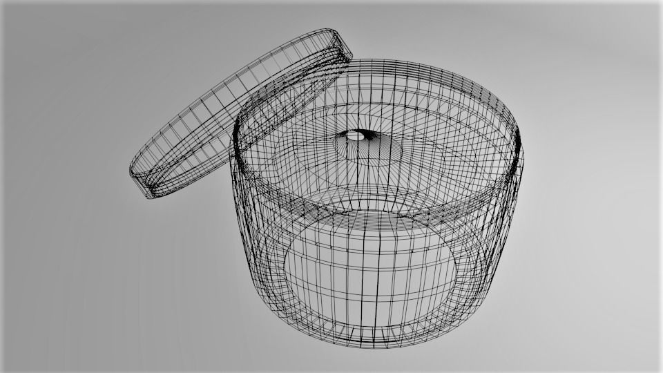 Cream Container 2 3D model_5