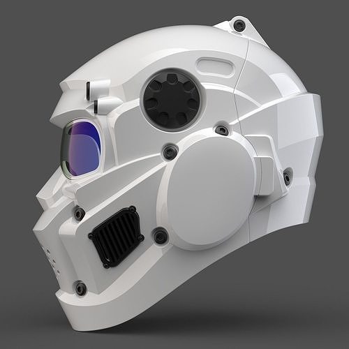 CAD-friendly Helmet model H1V1 3D print model