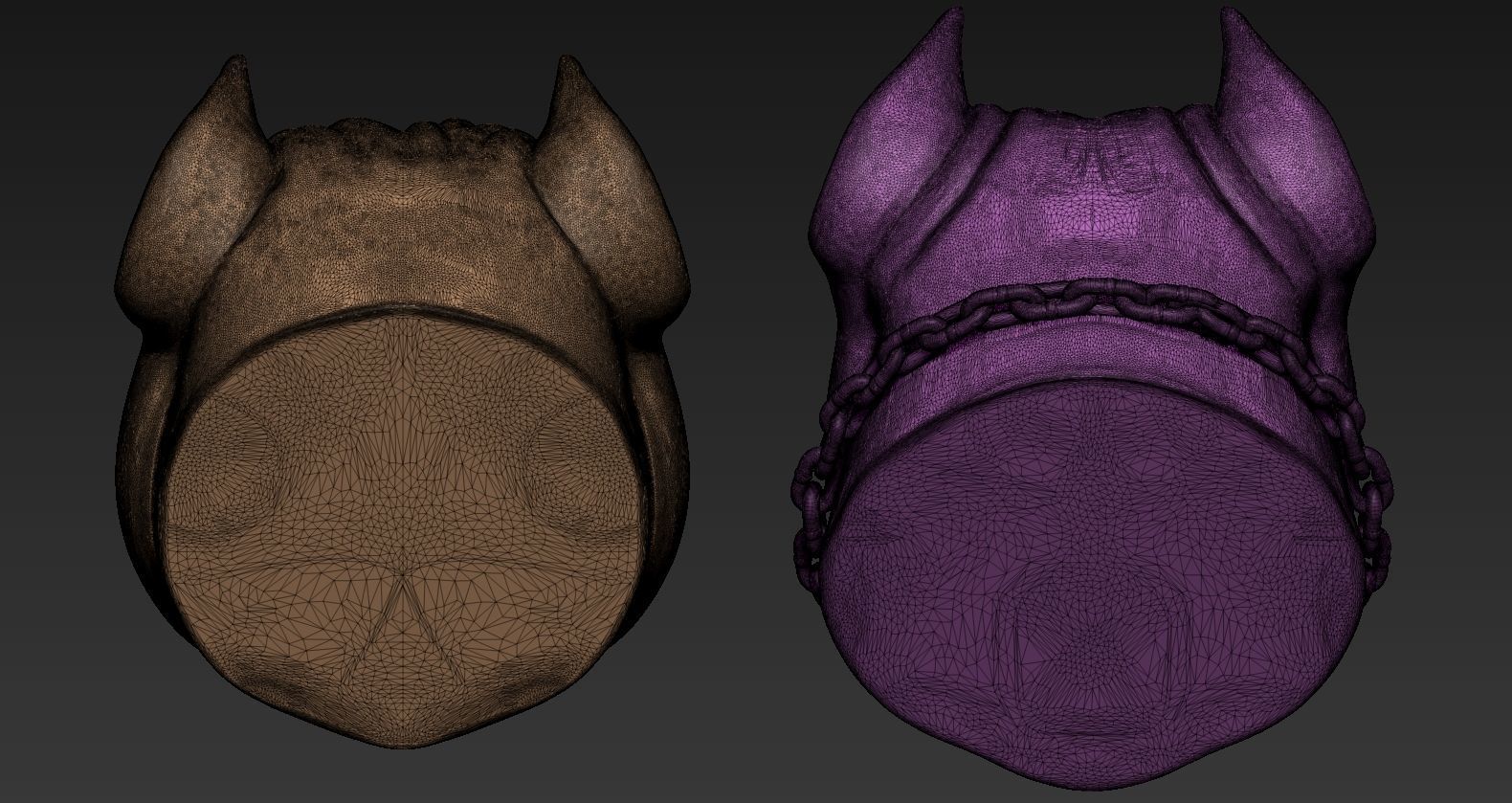 Pitbull Head 3D print model_8