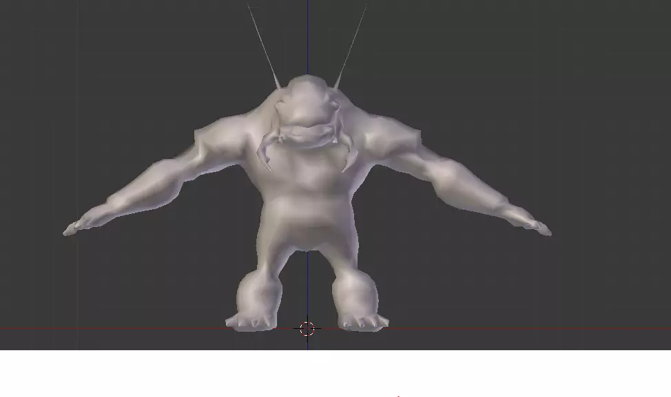 Umber Hulk Low-poly 3D model_0