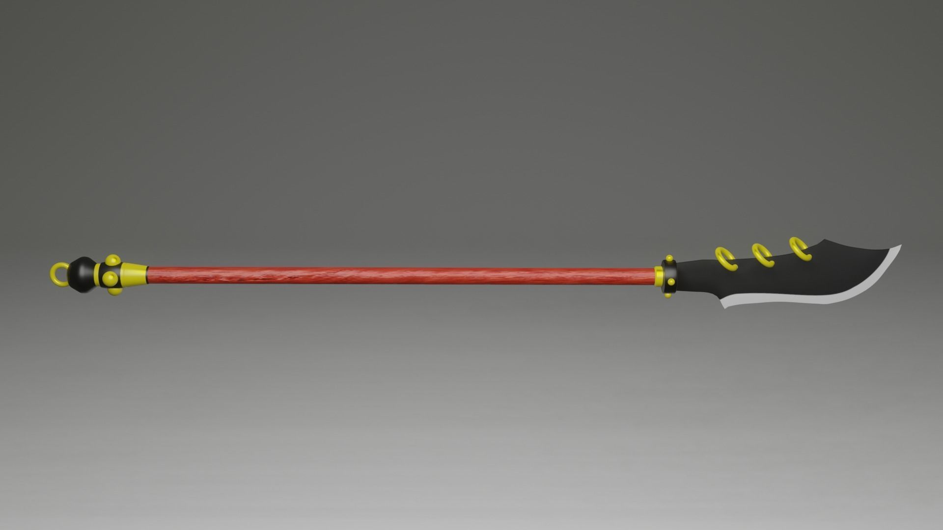 Brawlhalla legend Spear Low-poly 3D model_2