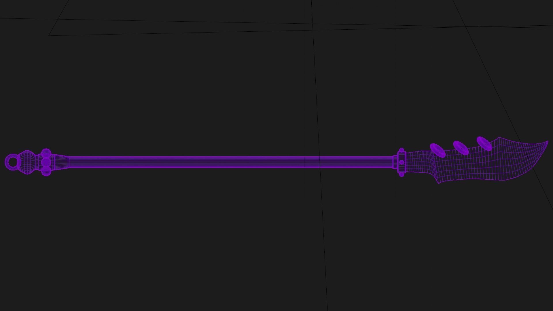 Brawlhalla legend Spear Low-poly 3D model_5