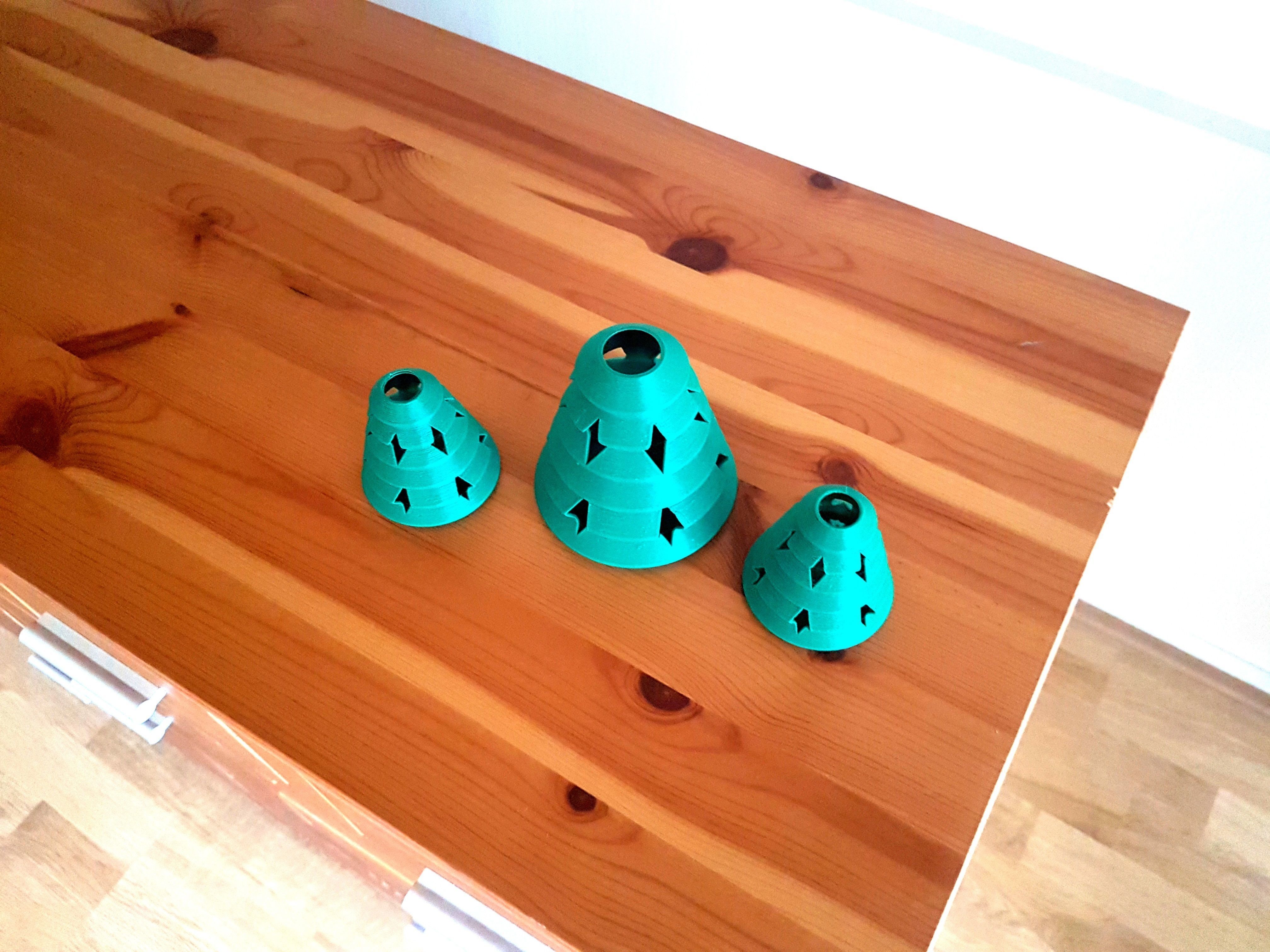 Xmas Tree Vase Free 3D print model_5