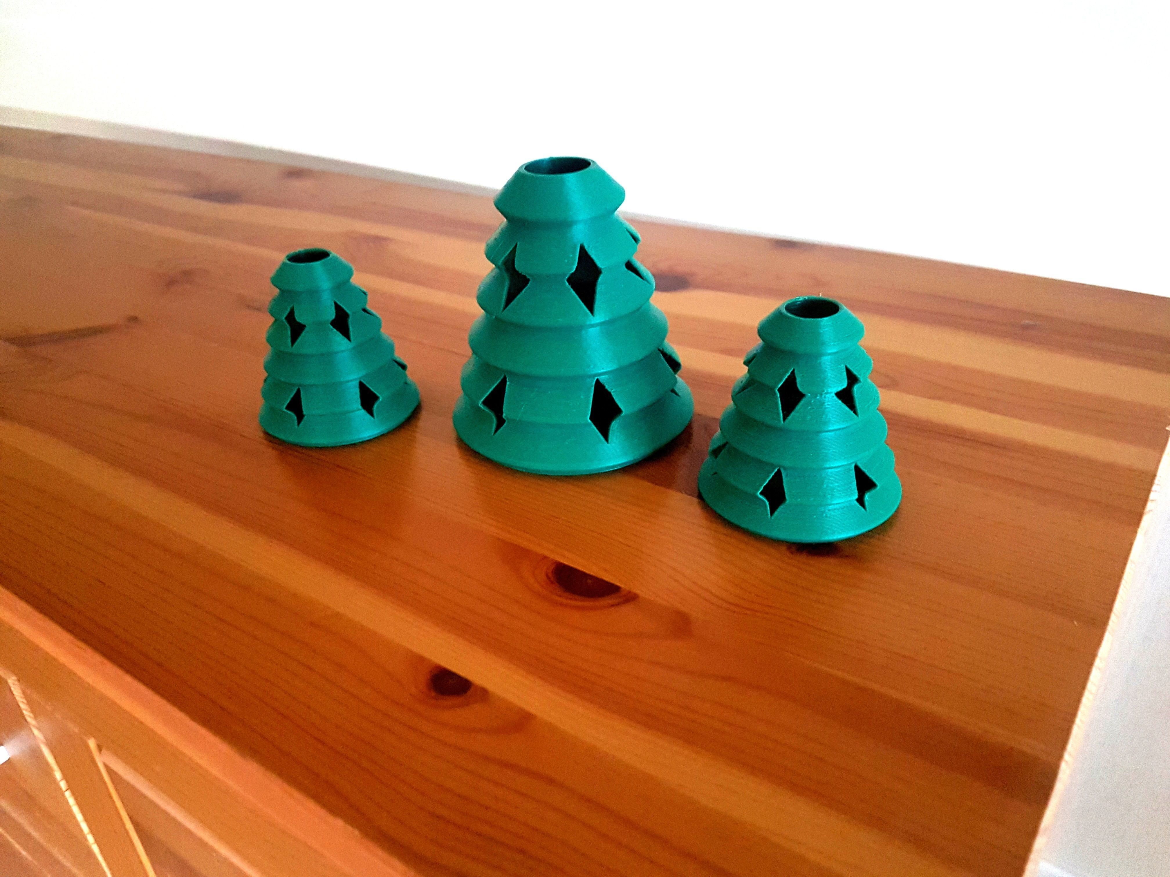 Xmas Tree Vase Free 3D print model_4