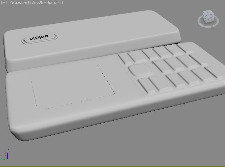 Nokia 105  Black 3D model  Low-poly 3D model_6