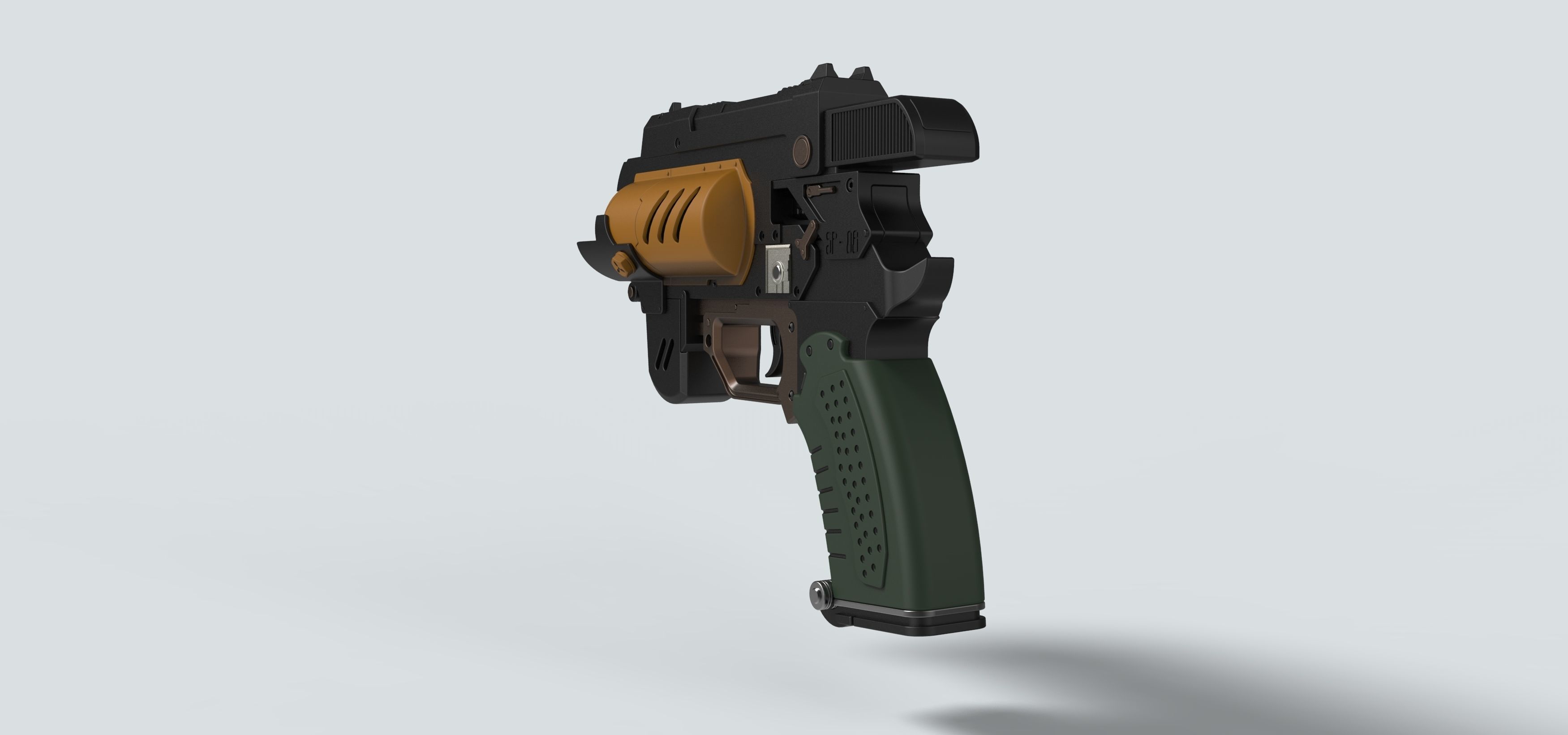 Spacers choice Light pistol from the game The Outer Worlds 3D print model_12