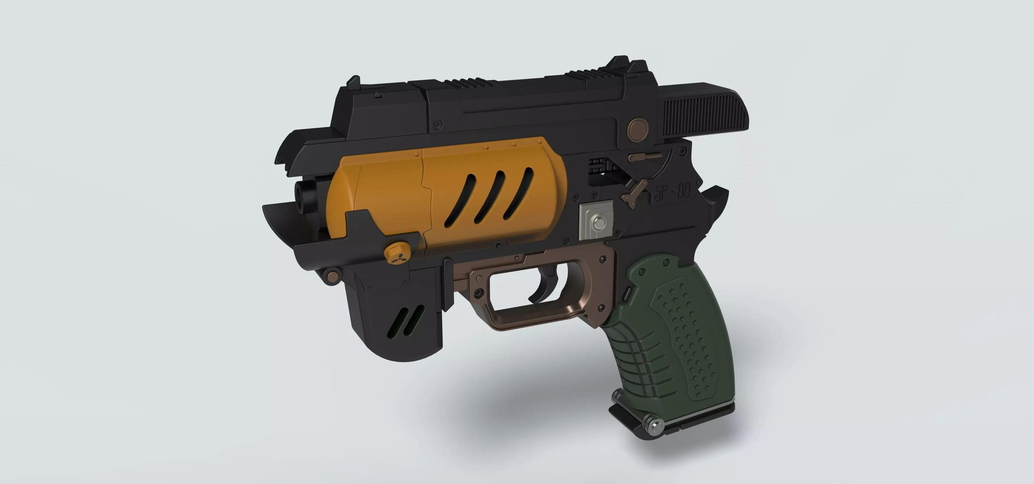 Spacers choice Light pistol from the game The Outer Worlds 3D print model_0