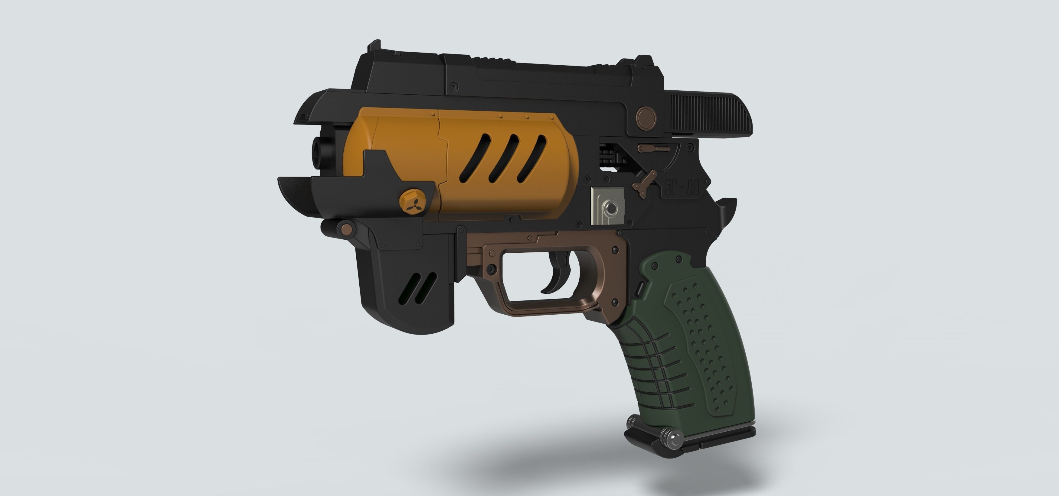 Spacers choice Light pistol from the game The Outer Worlds 3D print model_2