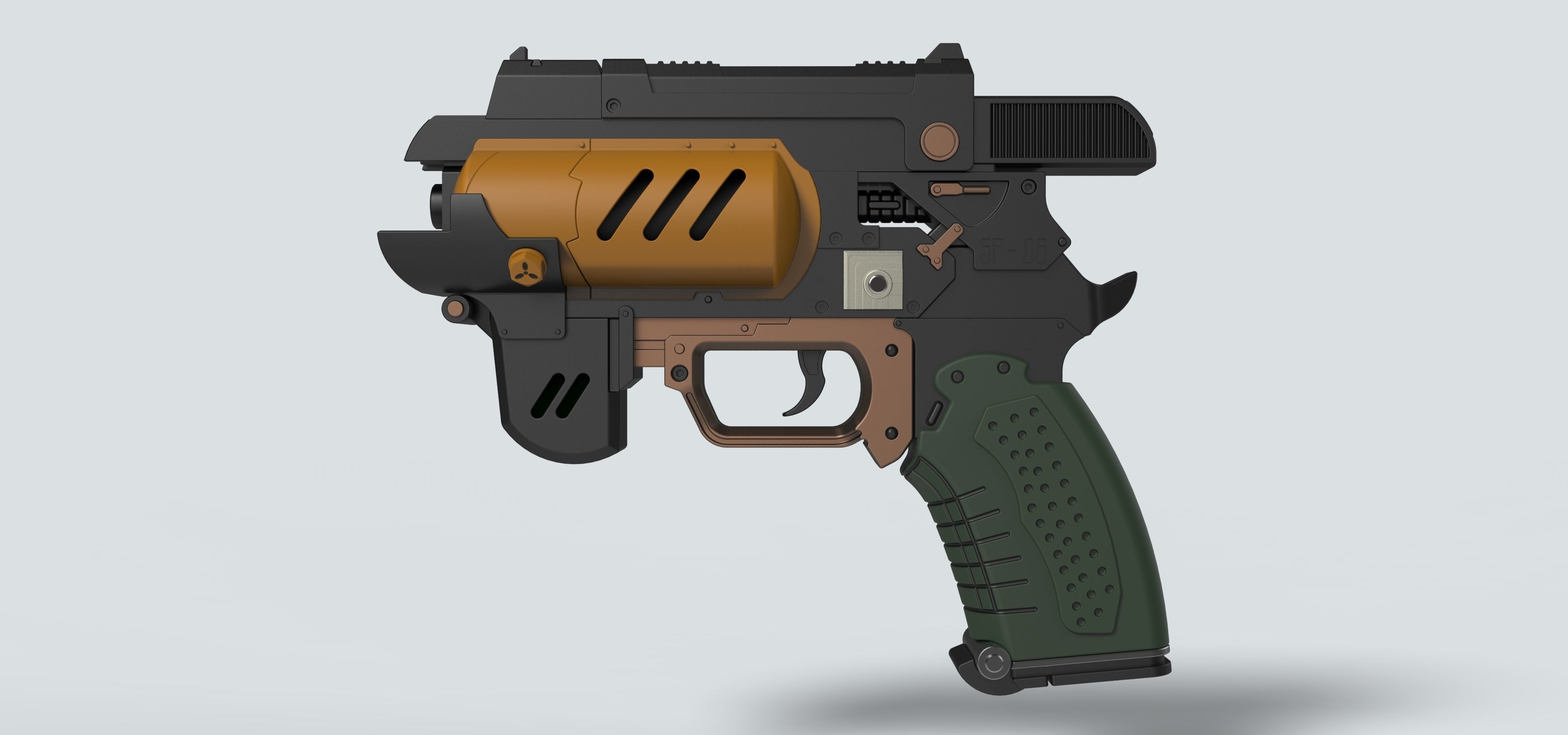 Spacers choice Light pistol from the game The Outer Worlds 3D print model_6