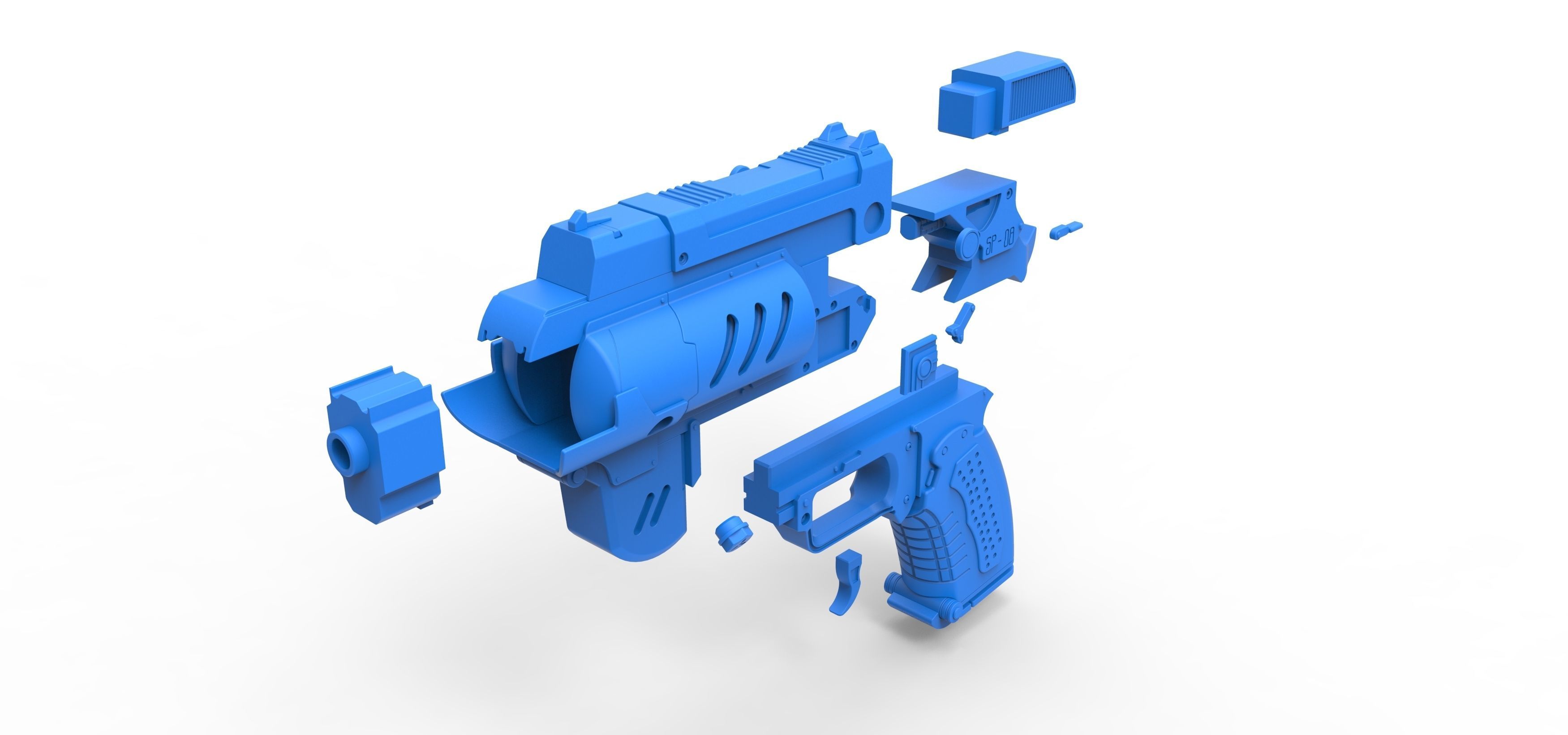 Spacers choice Light pistol from the game The Outer Worlds 3D print model_21