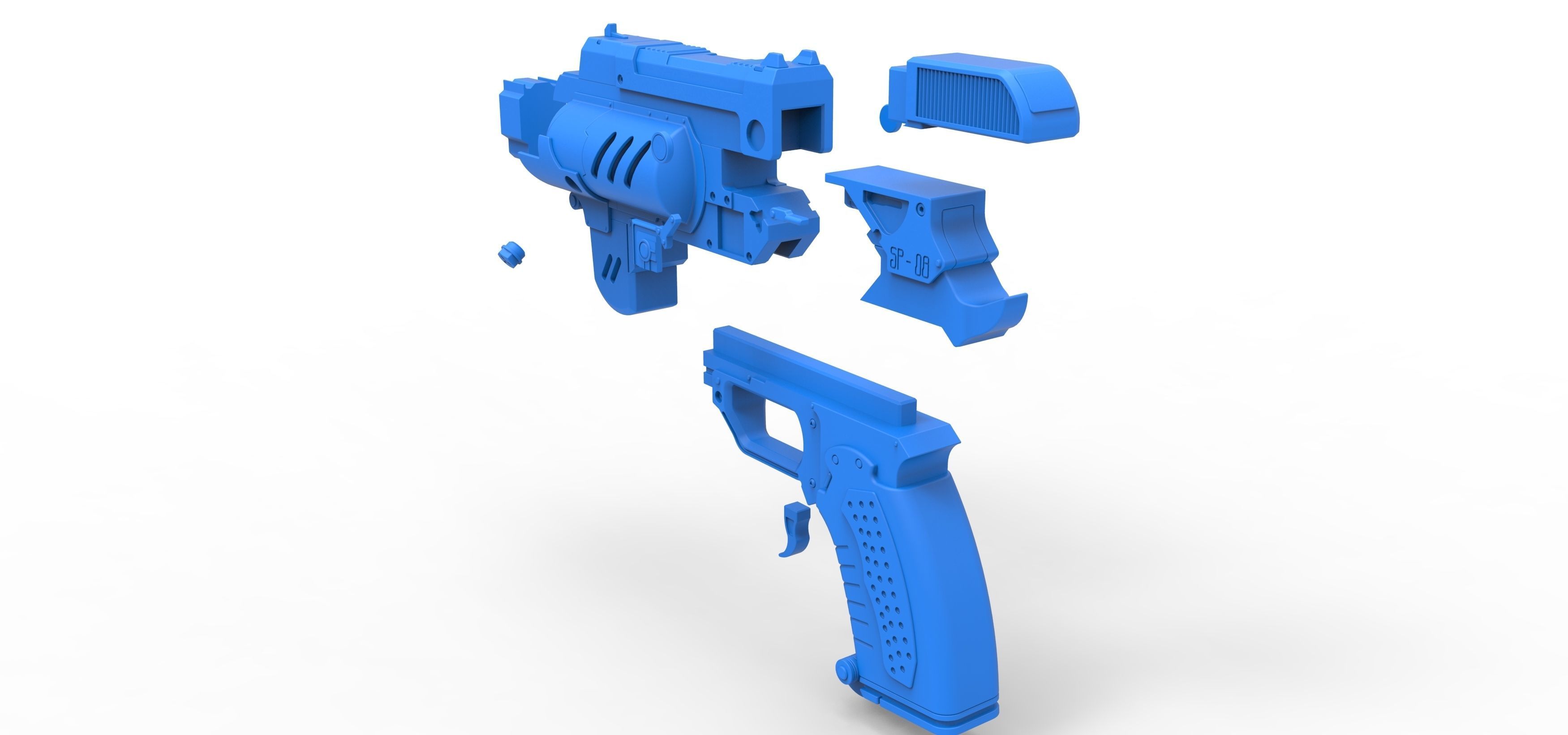 Spacers choice Light pistol from the game The Outer Worlds 3D print model_26