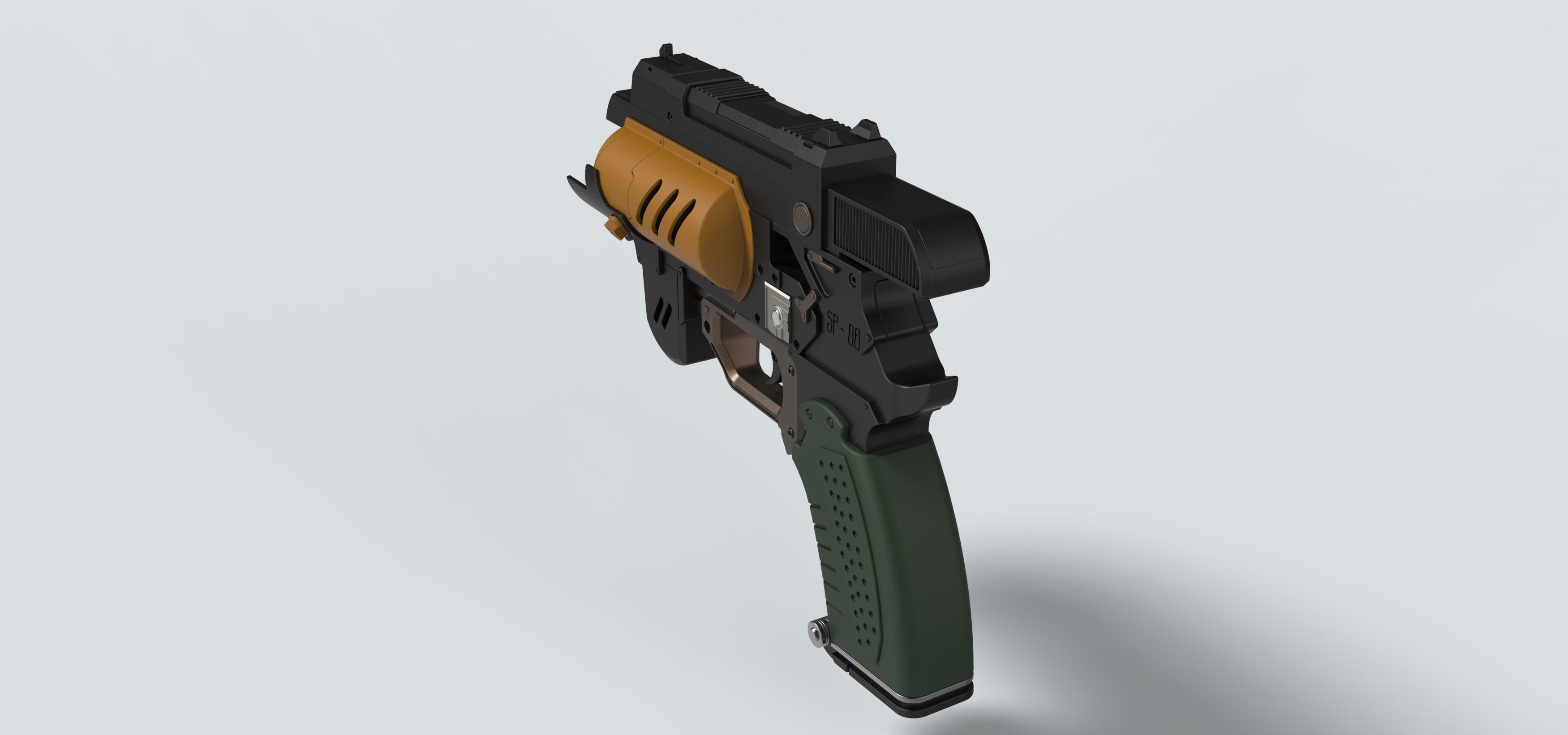 Spacers choice Light pistol from the game The Outer Worlds 3D print model_11