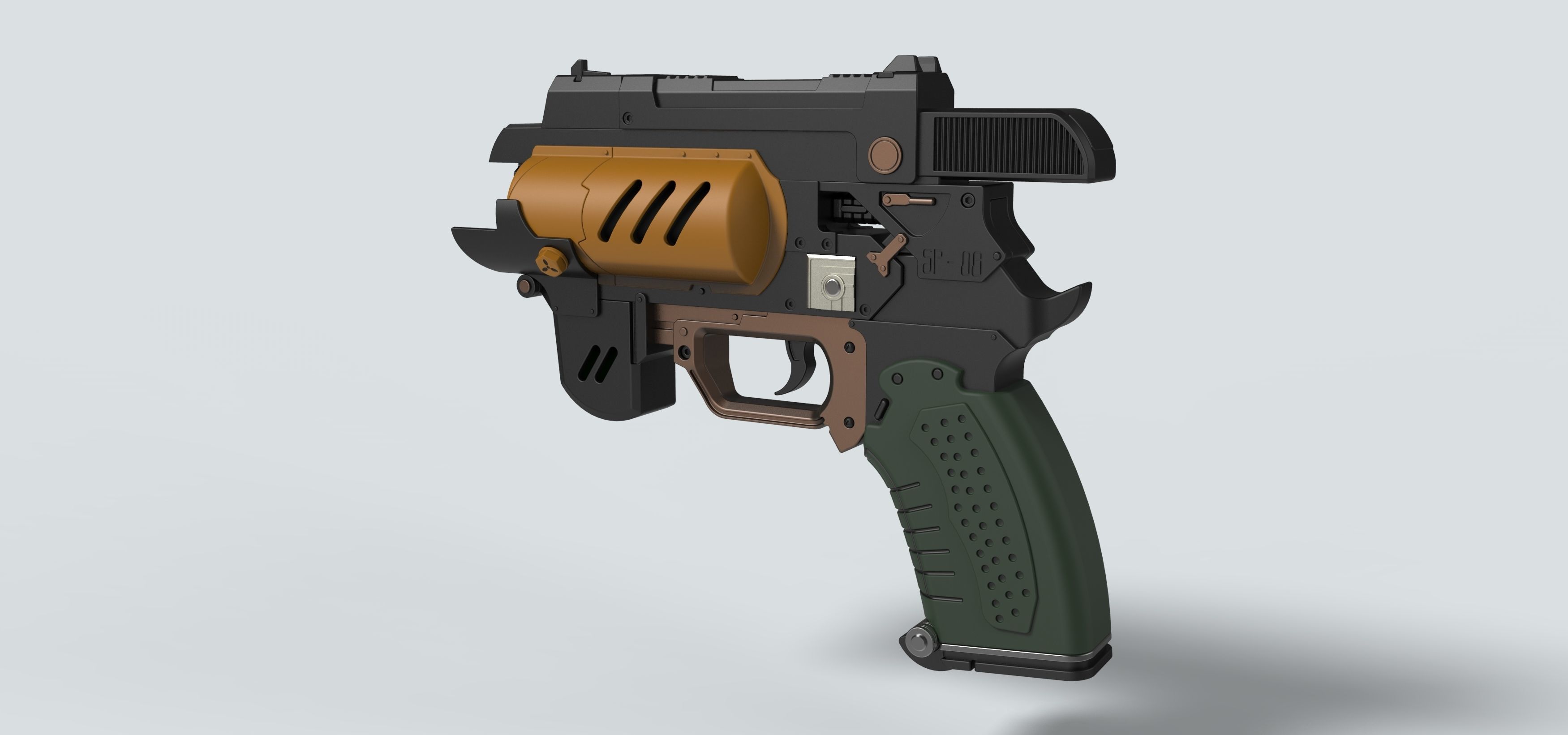 Spacers choice Light pistol from the game The Outer Worlds 3D print model_10