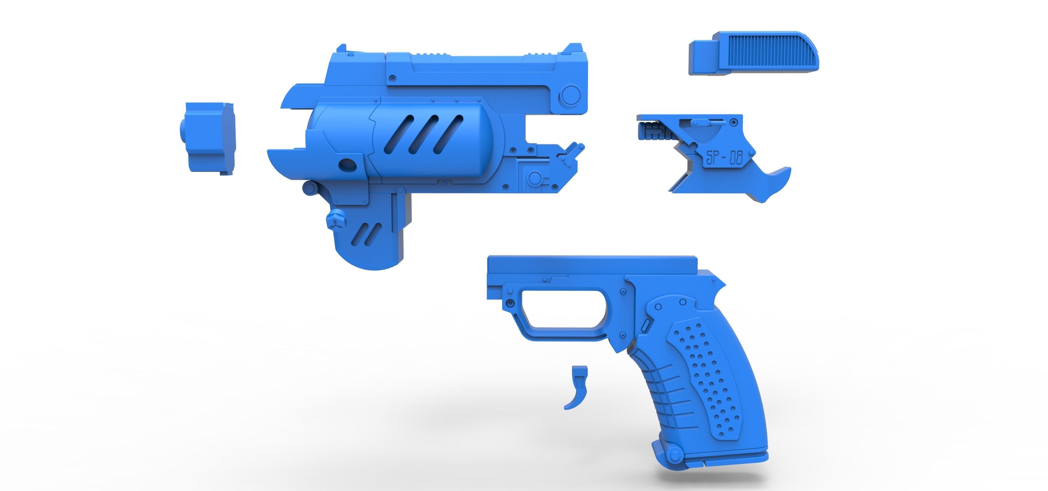 Spacers choice Light pistol from the game The Outer Worlds 3D print model_23