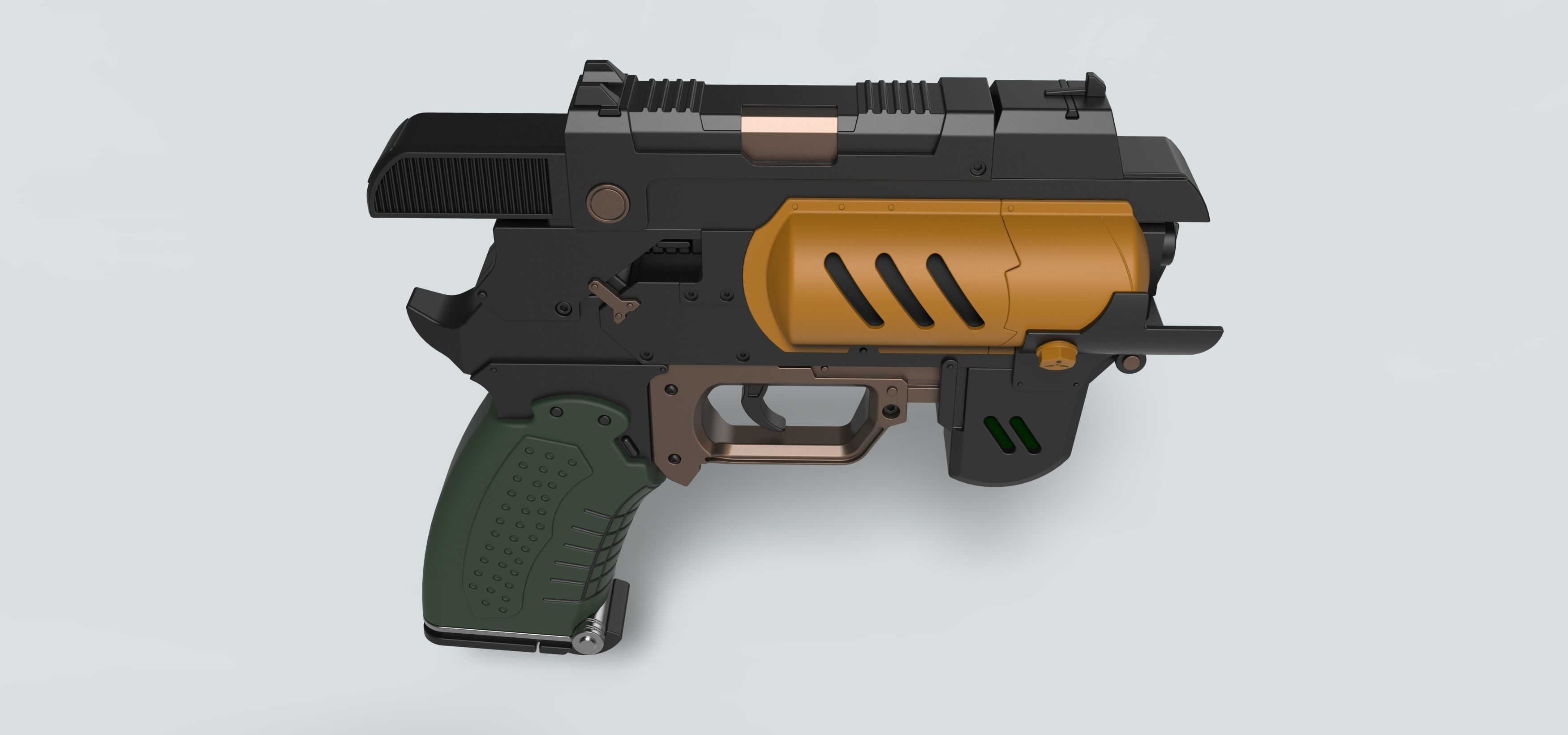 Spacers choice Light pistol from the game The Outer Worlds 3D print model_15