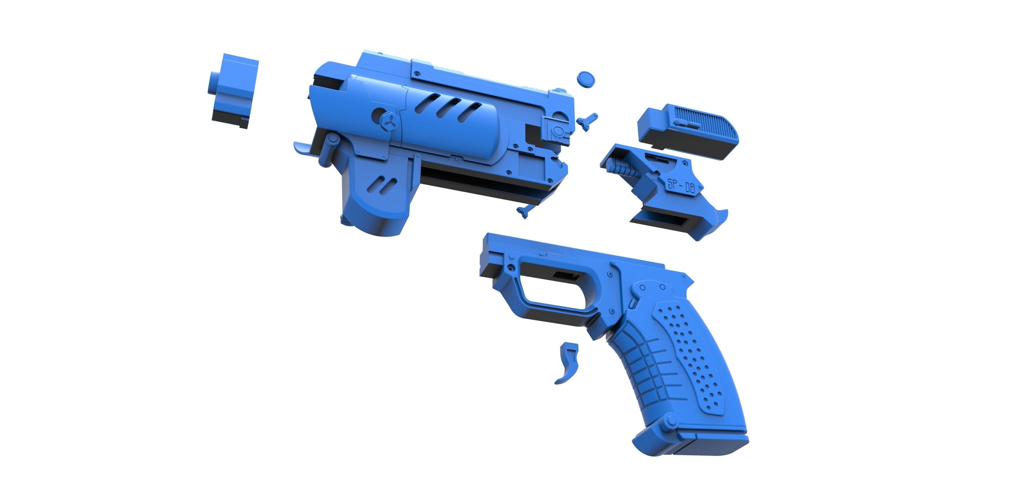 Spacers choice Light pistol from the game The Outer Worlds 3D print model_20