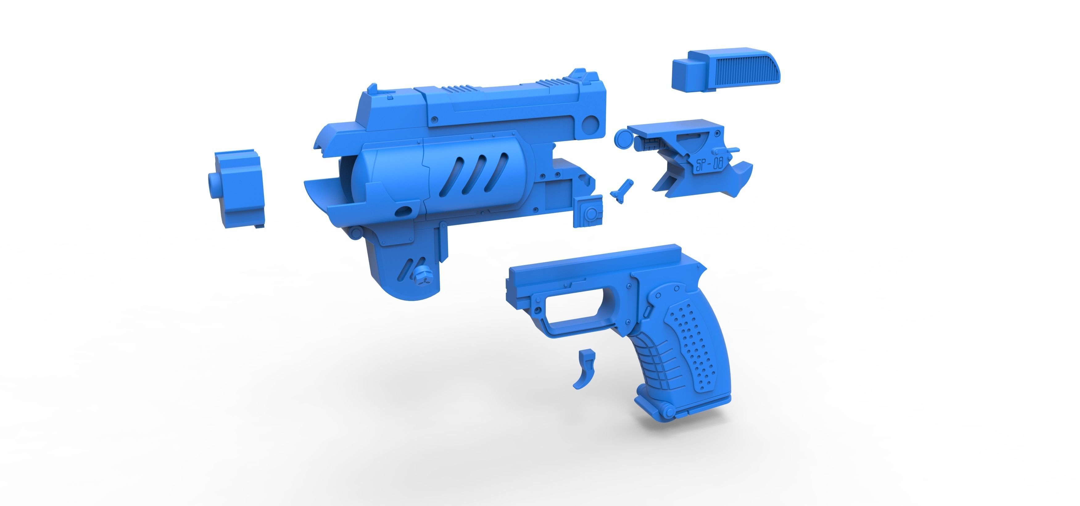 Spacers choice Light pistol from the game The Outer Worlds 3D print model_18