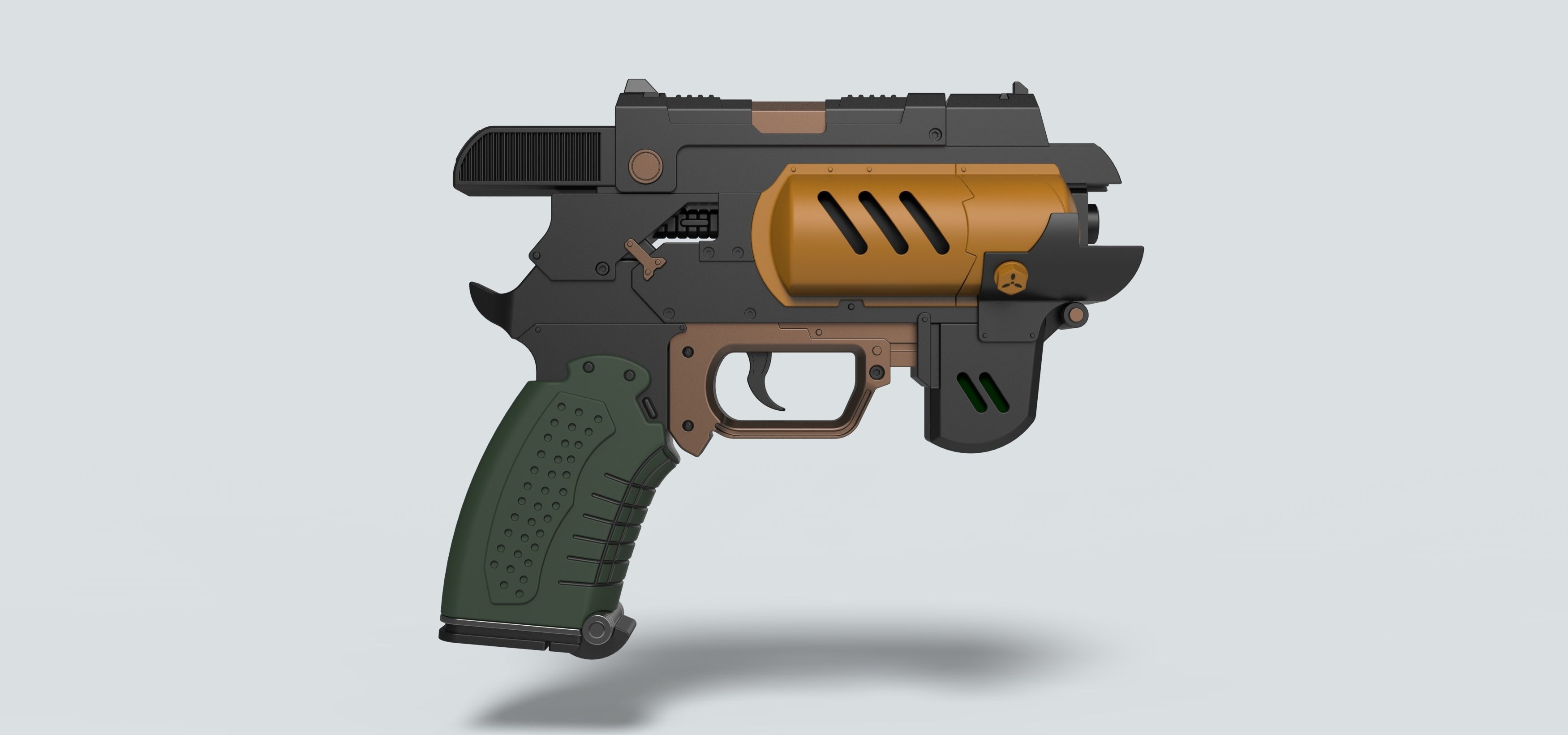 Spacers choice Light pistol from the game The Outer Worlds 3D print model_14
