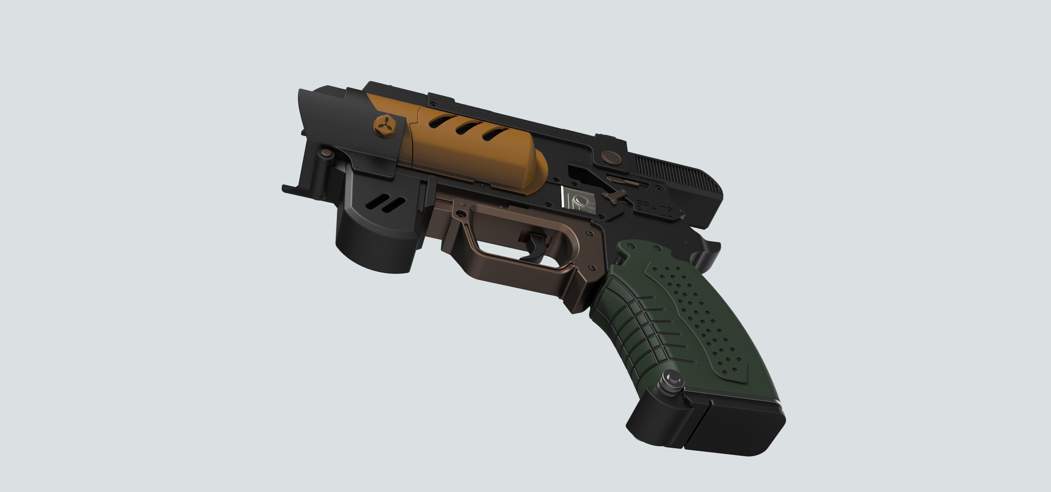 Spacers choice Light pistol from the game The Outer Worlds 3D print model_16