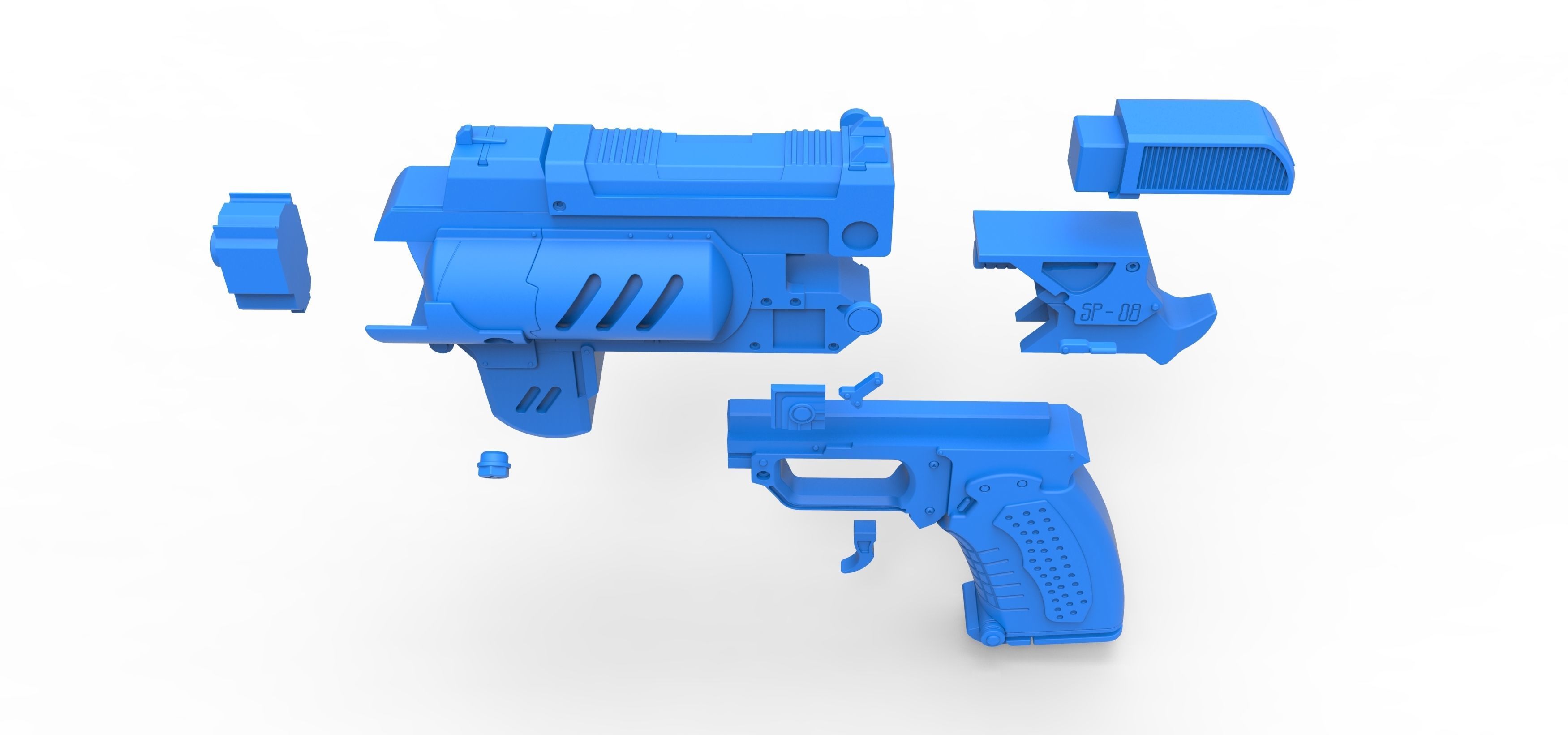 Spacers choice Light pistol from the game The Outer Worlds 3D print model_24