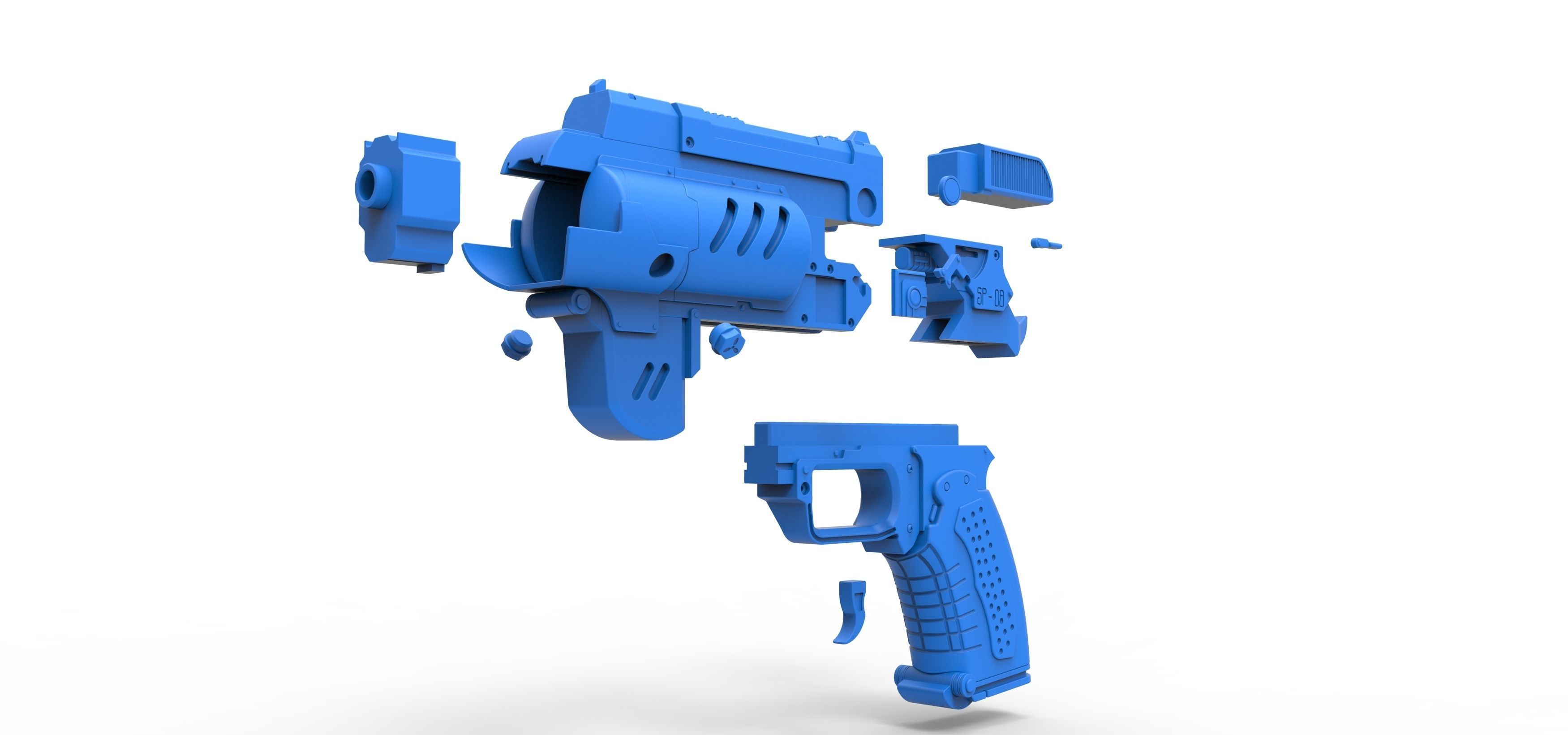Spacers choice Light pistol from the game The Outer Worlds 3D print model_22