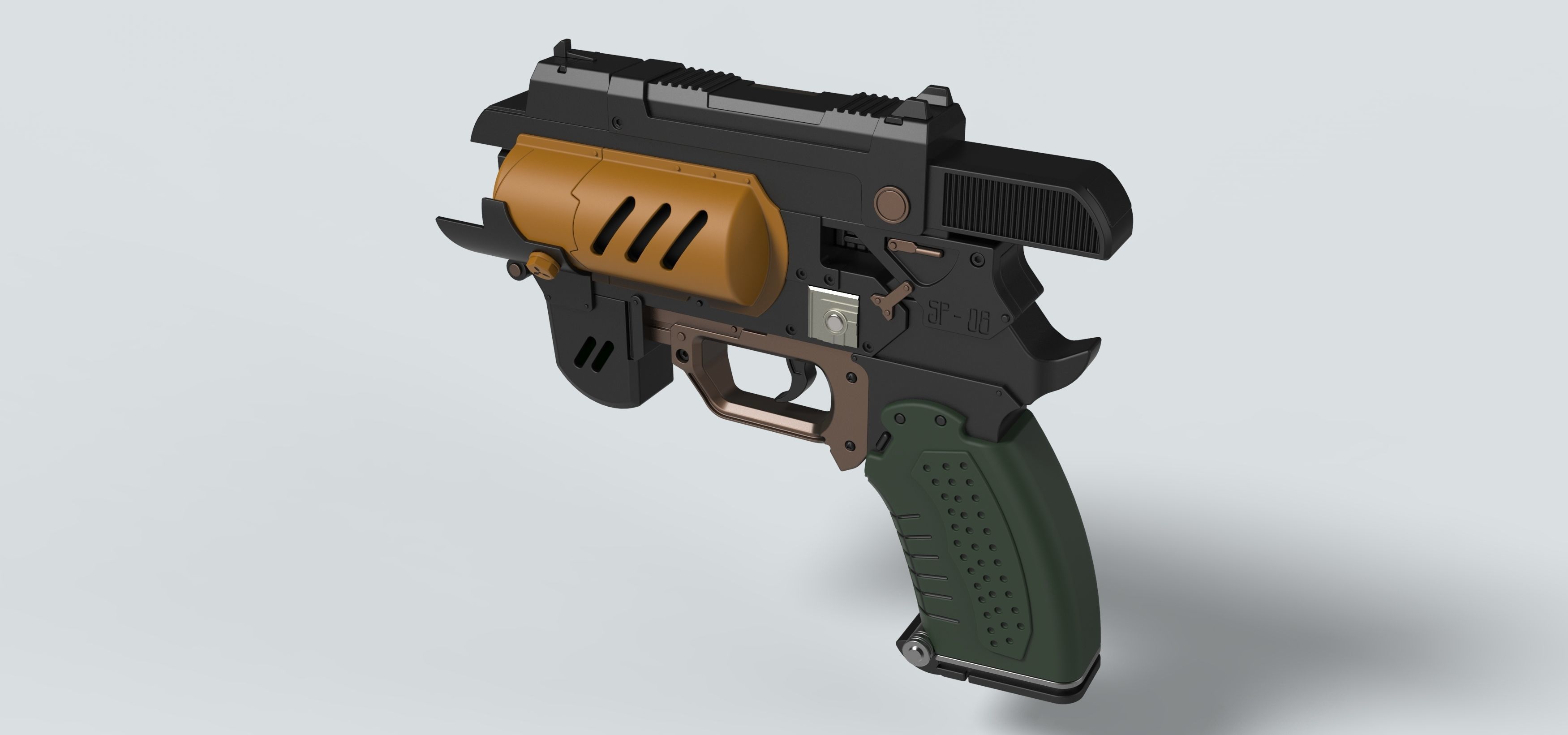 Spacers choice Light pistol from the game The Outer Worlds 3D print model_9