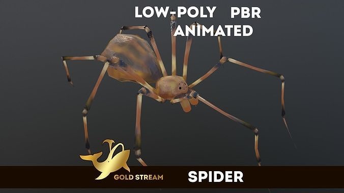 Spider Low-poly 3D model