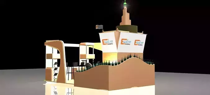 3x5 booth exhibition Stand heritage design