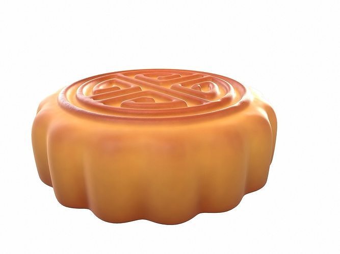 Moon Cake 3D model 6