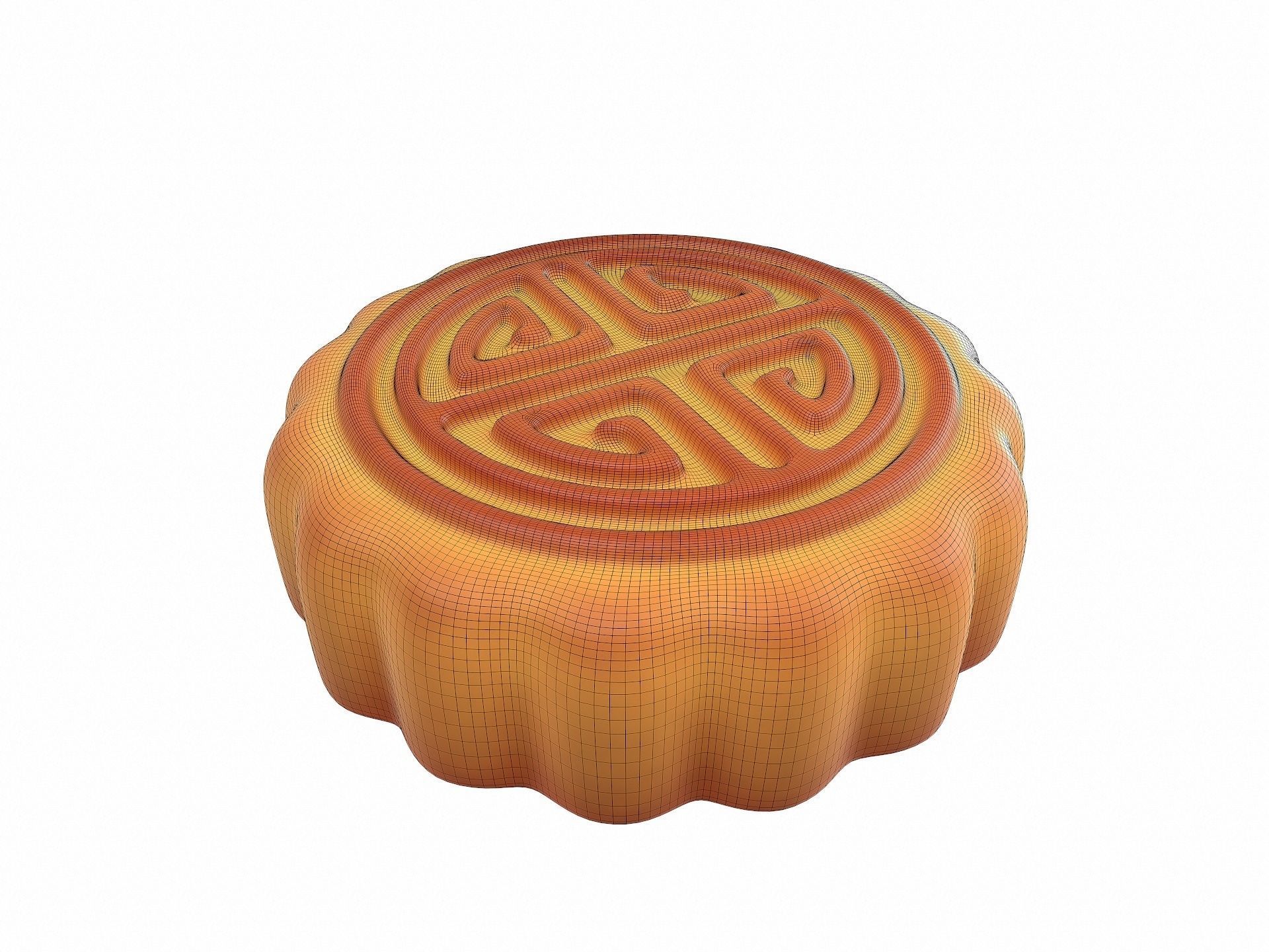 Moon Cake 3D model_7