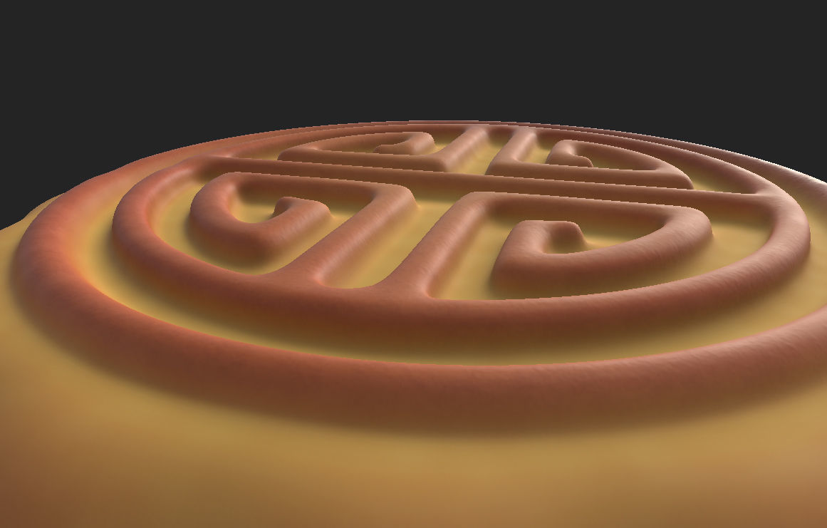 Moon Cake 3D model_13