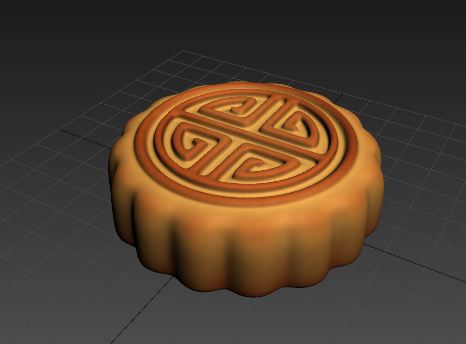 Moon Cake 3D model_14