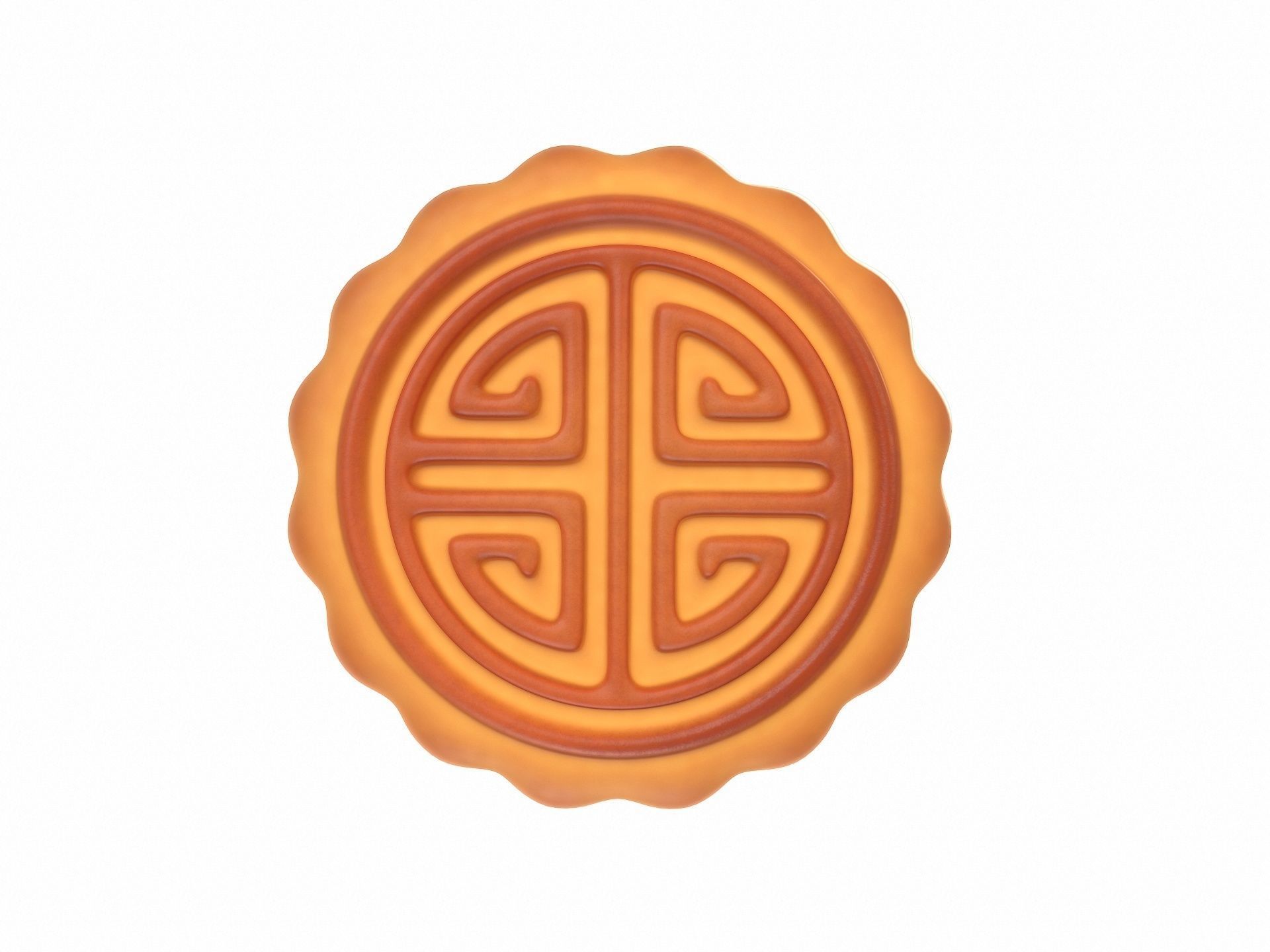 Moon Cake 3D model_1