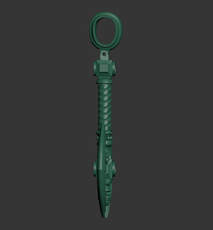Axe 3d pendant 3D print model_12