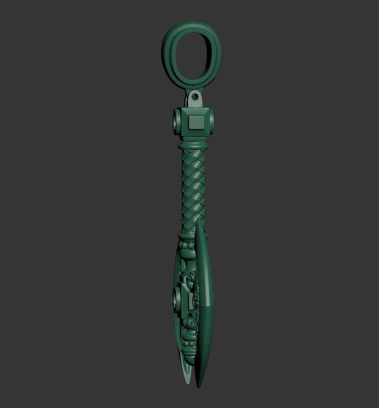 Axe 3d pendant 3D print model_4