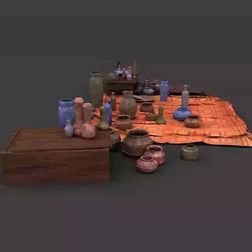 Vases piece of cloth