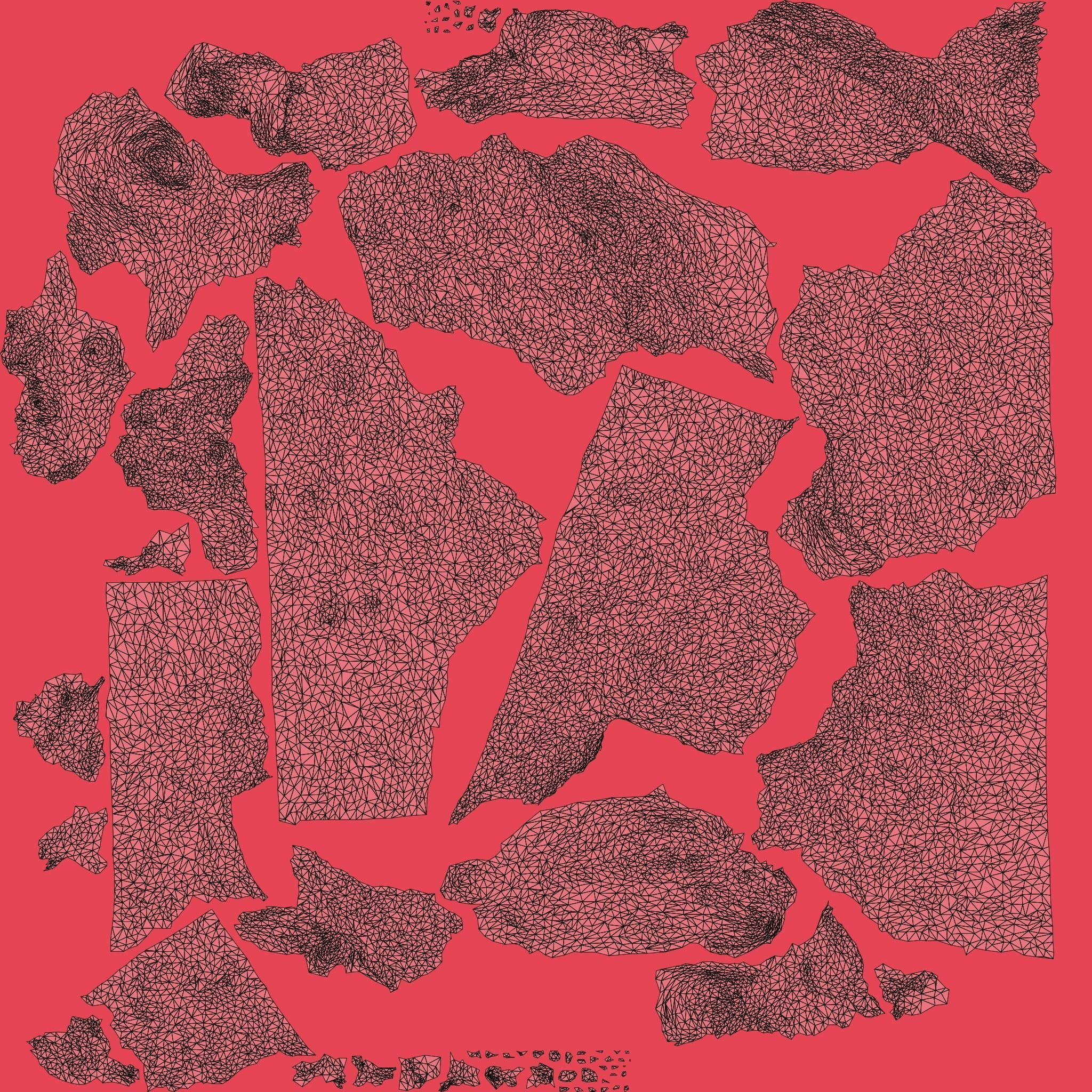 Ultra realistic wooden log on pebbles 8k HD Low-poly 3D model_9