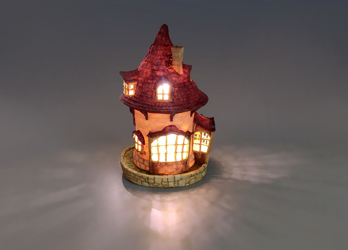 HOUSE LAMP 3D print model_8