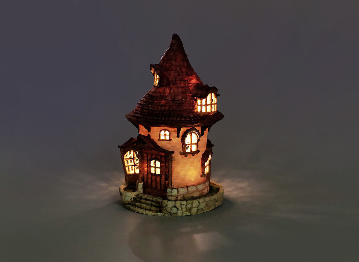HOUSE LAMP 3D print model_9