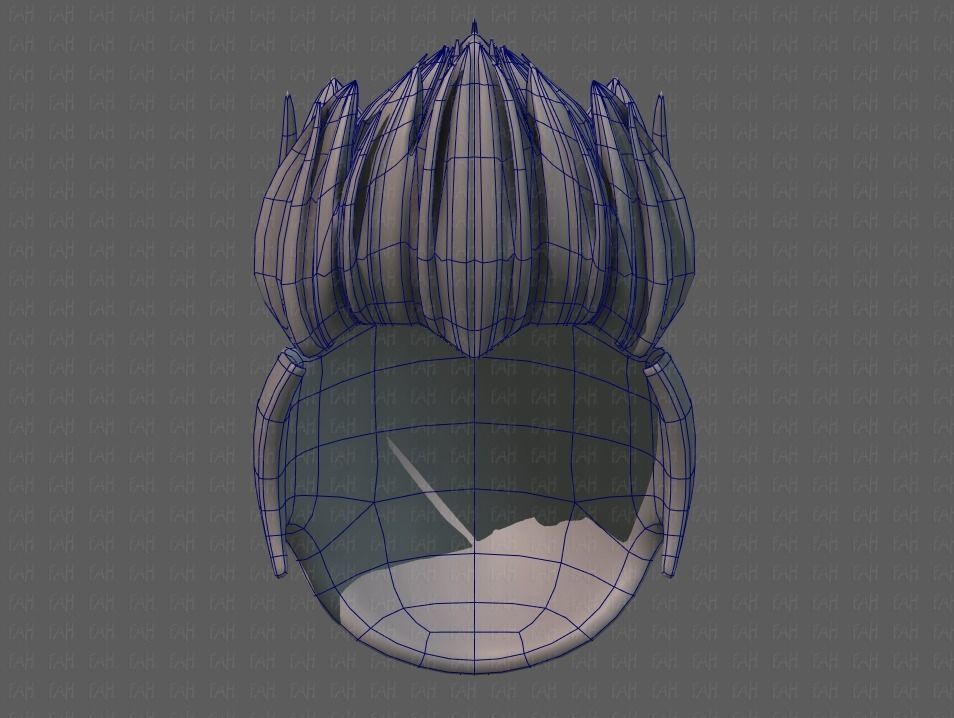 3D Hair style for boy V70 Low-poly 3D model_38