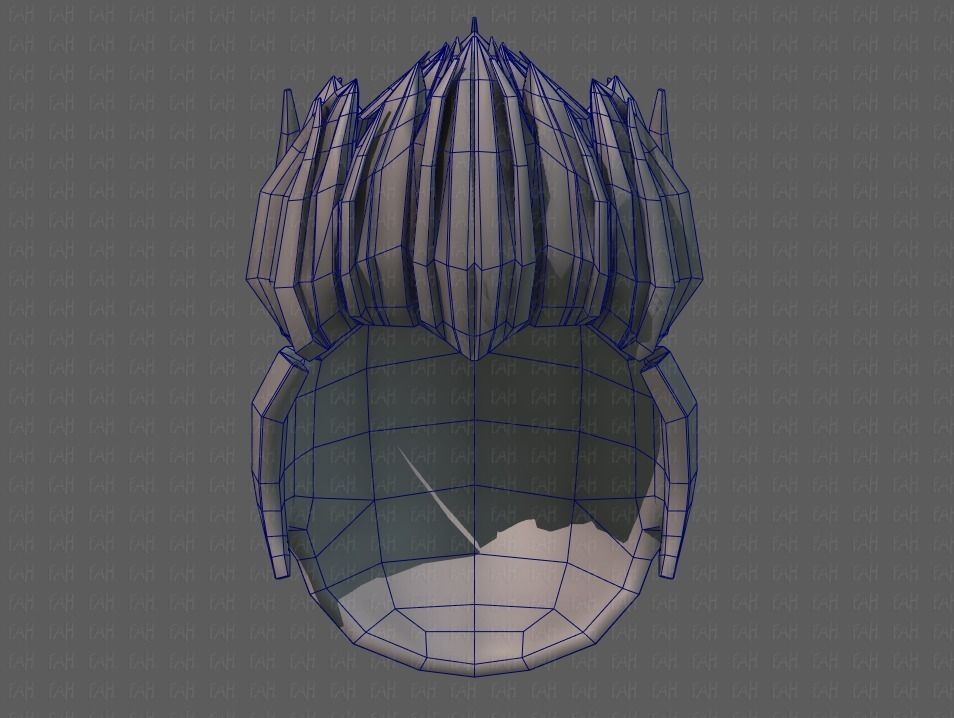 3D Hair style for boy V70 Low-poly 3D model_40