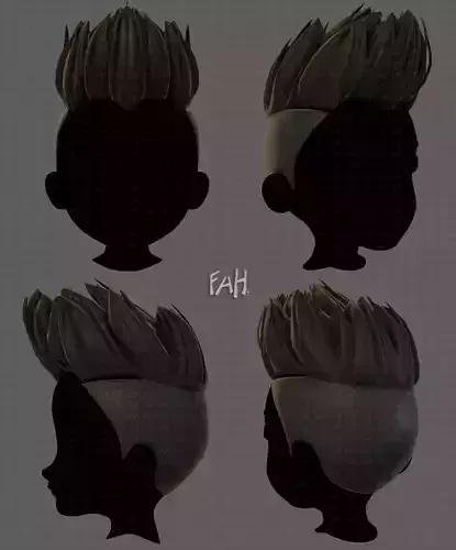 3D Hair style for boy V70